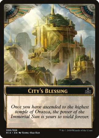 City's Blessing Token (006) [Rivals of Ixalan Tokens]