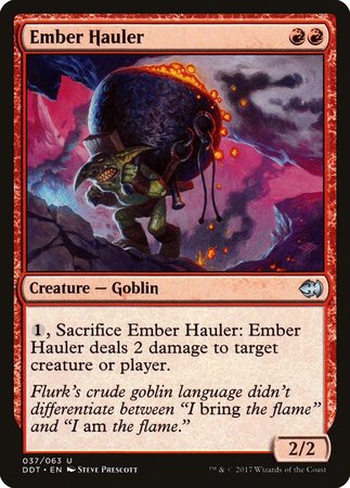 Ember Hauler [Duel Decks: Merfolk vs. Goblins]