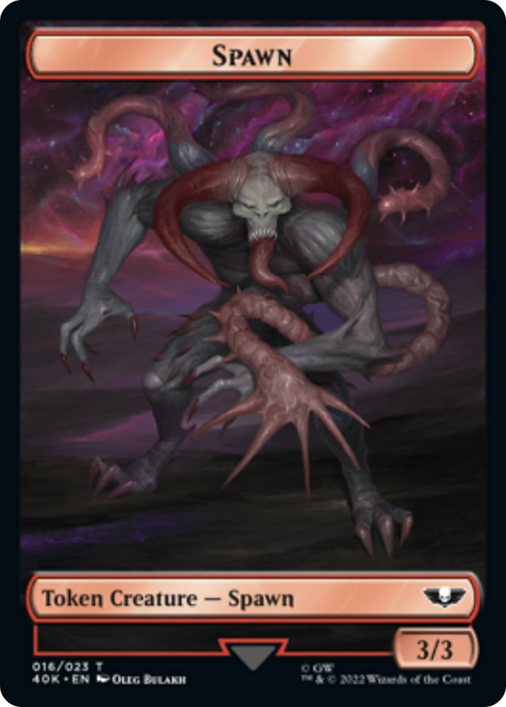 Spawn // Plaguebearer of Nurgle (Surge Foil) [Universes Beyond: Warhammer 40,000 Tokens]