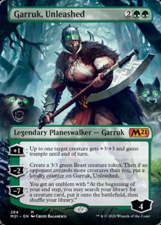 Garruk, Unleashed (Borderless) [Core Set 2021]