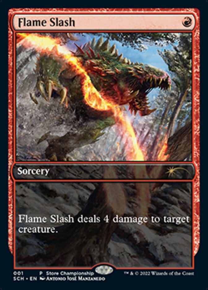 Flame Slash (Extended Art) [Store Championships 2022]