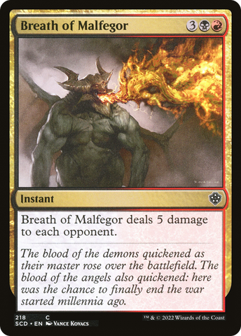 Breath of Malfegor [Starter Commander Decks]