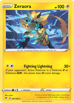 Zeraora (061/185) [Sword & Shield: Vivid Voltage]