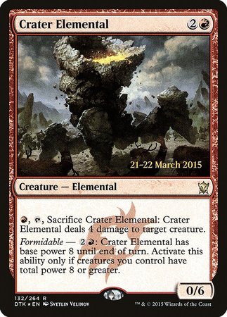 Crater Elemental [Dragons of Tarkir Promos]