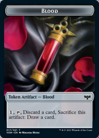 Construct (006) // Blood (017) Double-sided Token [Challenger Decks 2022 Tokens]