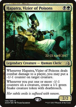 Hapatra, Vizier of Poisons [Amonkhet Promos]