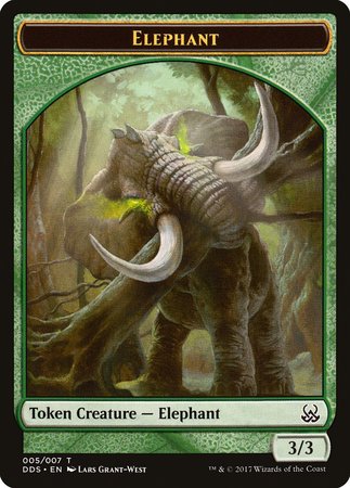 Elephant Token [Duel Decks: Mind vs. Might Tokens]