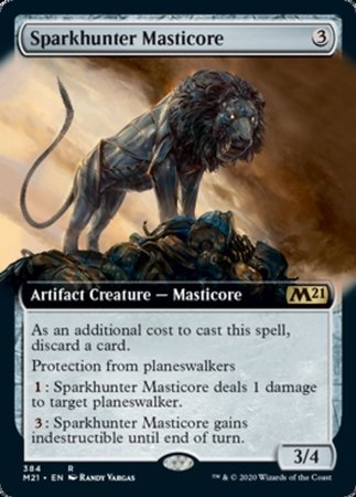 Sparkhunter Masticore (Extended Art) [Core Set 2021]