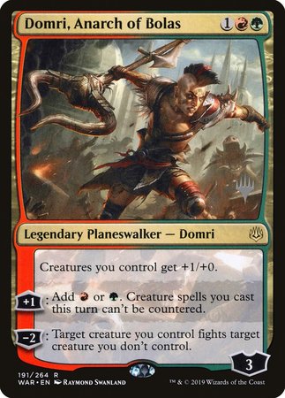 Domri, Anarch of Bolas [War of the Spark Promos]