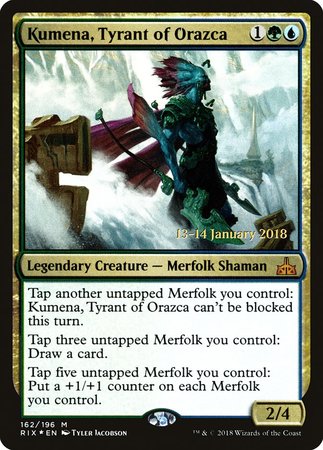 Kumena, Tyrant of Orazca [Rivals of Ixalan Promos]