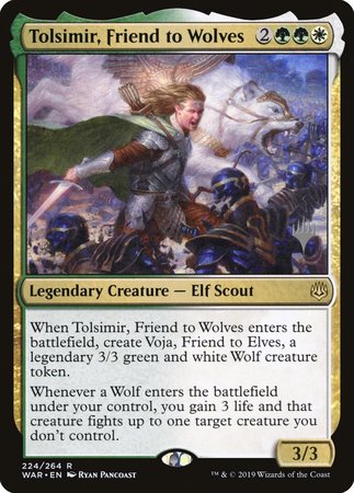 Tolsimir, Friend to Wolves [War of the Spark Promos]