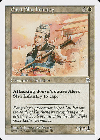 Alert Shu Infantry [Portal Three Kingdoms]