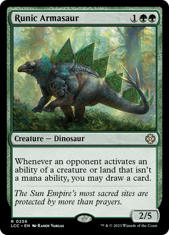 Runic Armasaur [The Lost Caverns of Ixalan Commander]