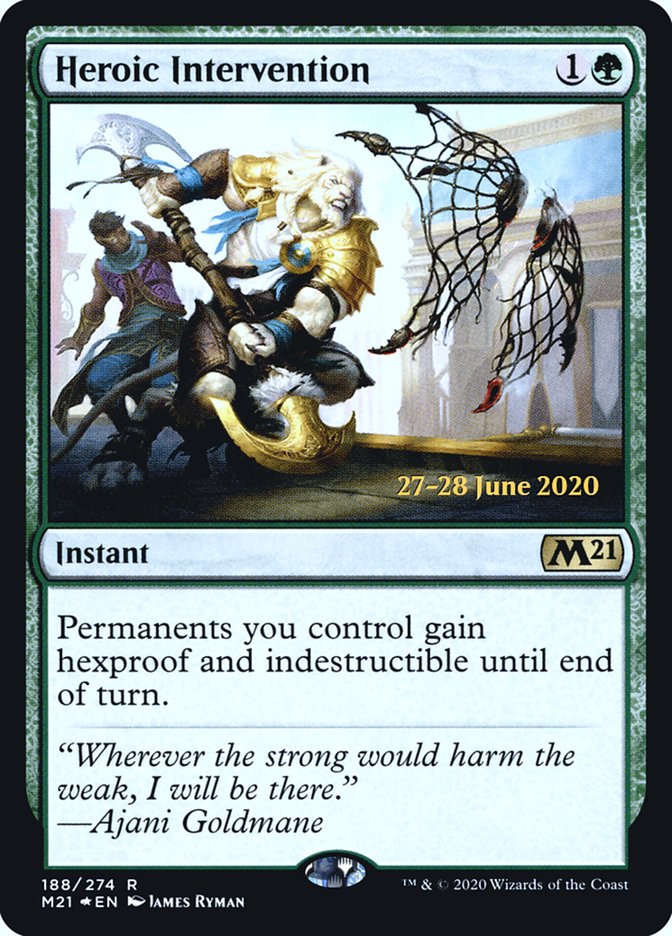 Heroic Intervention  [Core Set 2021 Prerelease Promos]