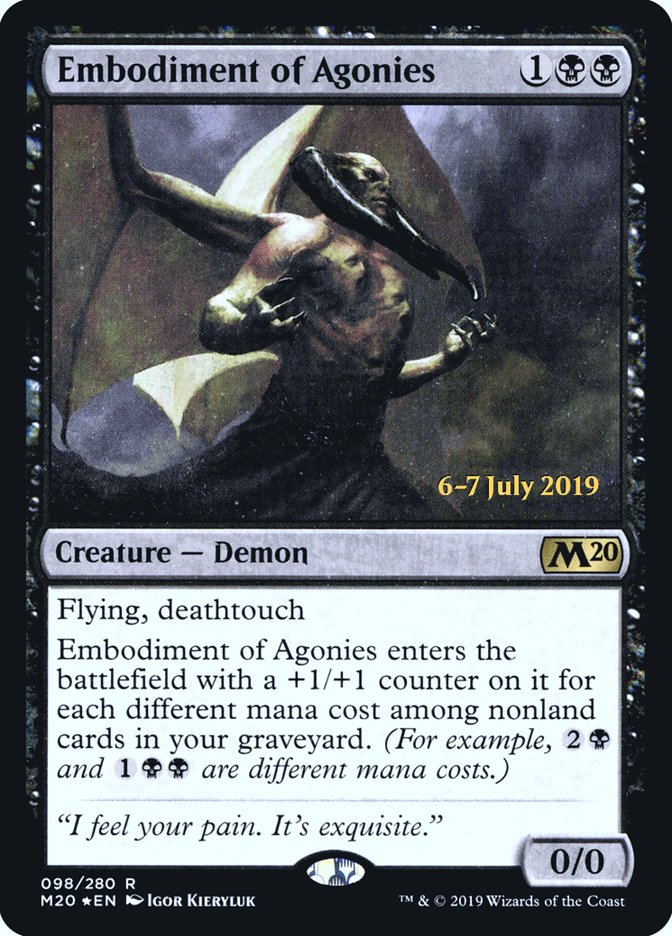 Embodiment of Agonies  [Core Set 2020 Prerelease Promos]