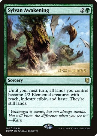 Sylvan Awakening [Dominaria Promos]