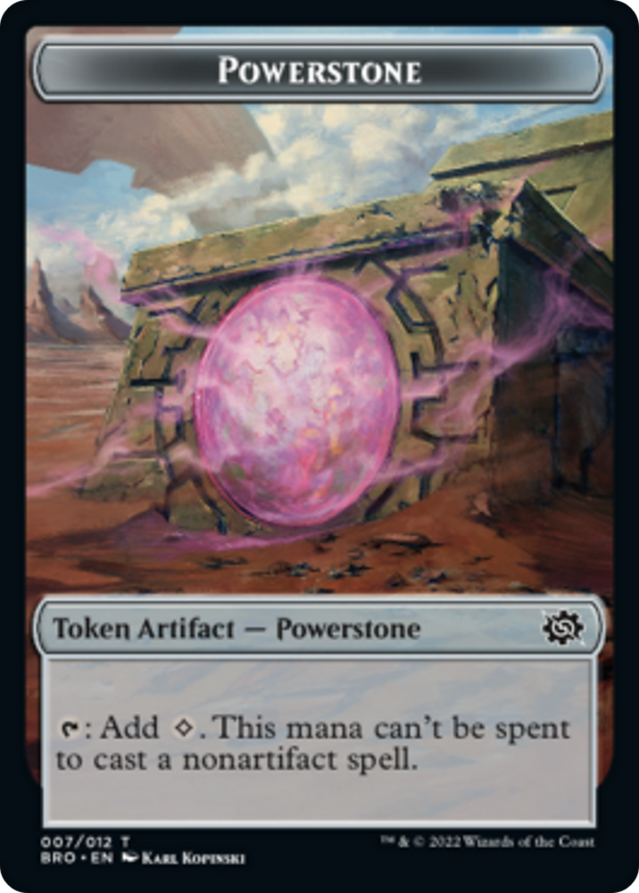 Powerstone Token [The Brothers' War Tokens]