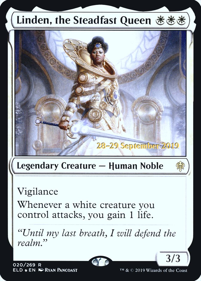 Linden, the Steadfast Queen  [Throne of Eldraine Prerelease Promos]