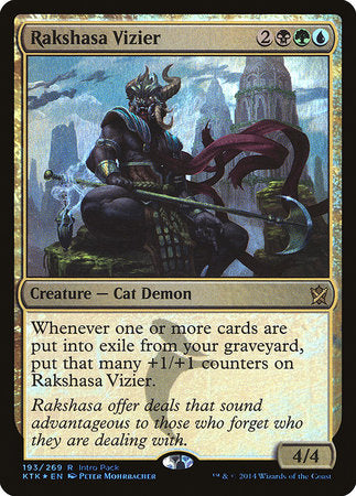 Rakshasa Vizier [Khans of Tarkir Promos]