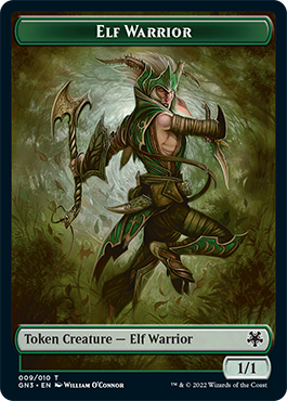 Soldier // Elf Warrior Double-Sided Token [Game Night: Free-for-All Tokens]