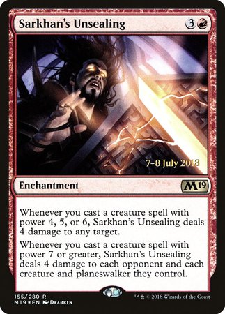 Sarkhan's Unsealing [Core Set 2019 Promos]