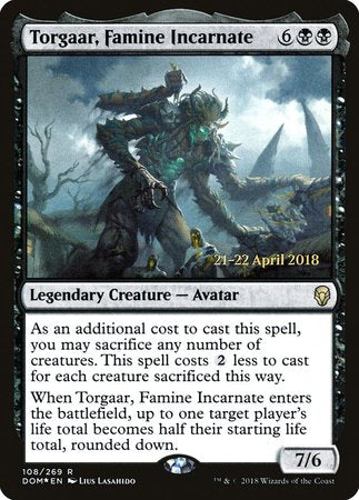 Torgaar, Famine Incarnate [Dominaria Promos]