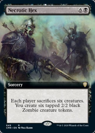 Necrotic Hex (Extended Art) [Commander Legends]