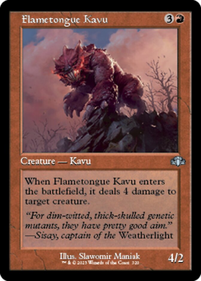 Flametongue Kavu (Retro) [Dominaria Remastered]