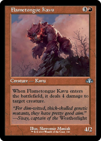 Flametongue Kavu (Retro) [Dominaria Remastered]