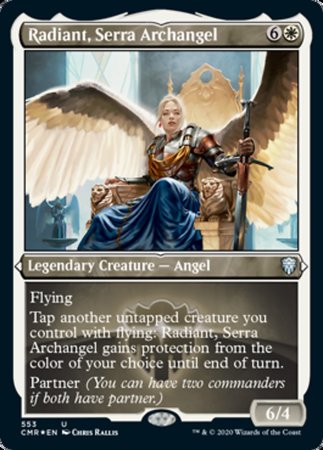 Radiant, Serra Archangel (Foil Etched) [Commander Legends]