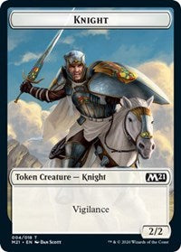 Knight // Soldier Double-sided Token [Core Set 2021 Tokens]