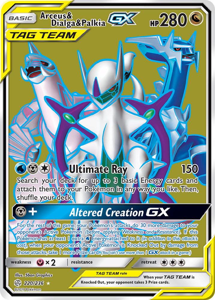 palkia pokemon card gx Pokemon - Palkia GX 101/156 SM Forbidden Light Ultra Rare Holo Card - Near Mint