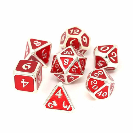 Die Hard - RPG Set - Mythica Platinum Ruby (7 Dice Set)