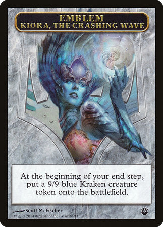 Emblem - Kiora, the Crashing Wave [Born of the Gods Tokens]