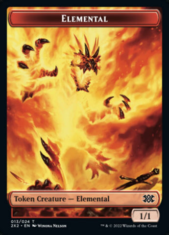 Elemental // Soldier Double-sided Token [Double Masters 2022 Tokens]