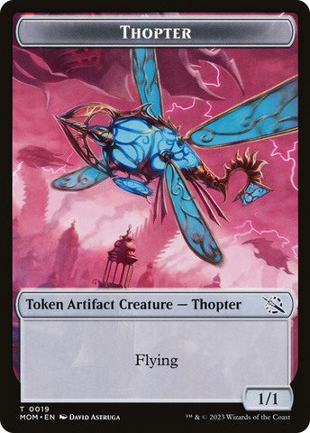 Thopter // Knight (10) Double-Sided Token [March of the Machine Tokens]