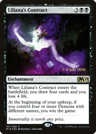 Liliana's Contract [Core Set 2019 Promos]