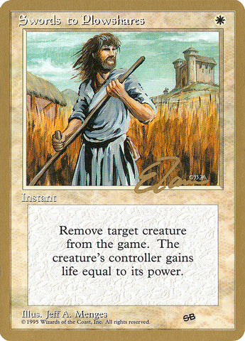 Swords to Plowshares (Eric Tam) (SB) [Pro Tour Collector Set]