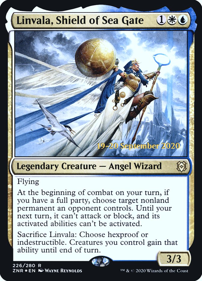 Linvala, Shield of Sea Gate  [Zendikar Rising Prerelease Promos]