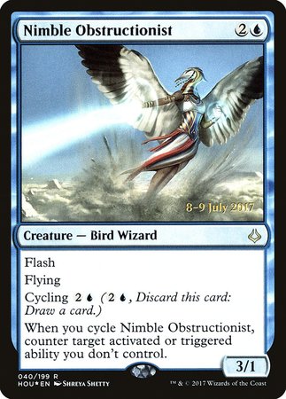 Nimble Obstructionist [Hour of Devastation Promos]