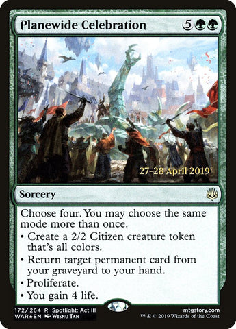 Planewide Celebration  [War of the Spark Prerelease Promos]