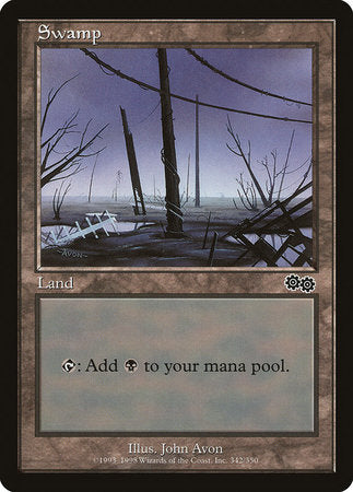 Swamp (342) [Urza's Saga]