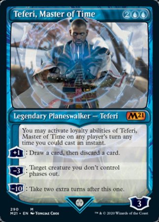 Teferi, Master of Time (Showcase) (290) [Core Set 2021]