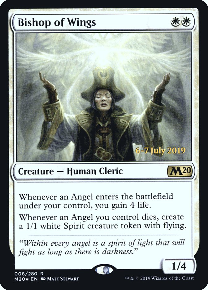 Bishop of Wings  [Core Set 2020 Prerelease Promos]