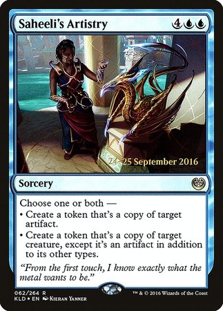 Saheeli's Artistry [Kaladesh Promos]