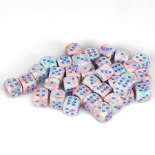 Chessex - Dice Menagerie 10: 12mm Festive Pop Art/ Blue (36)