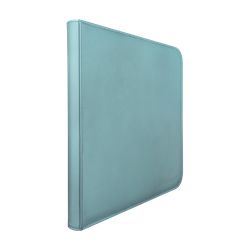 12 Pocket Zippered Binder - Sky Blue