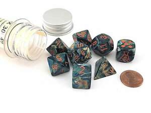 Chessex - Lab Dice - Alpestris/Orange - (Polyhedral 7 Dice Set)