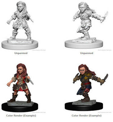 D&D - Minis - Nolzur's Marvelous Miniatures - Halfing Female Rogue