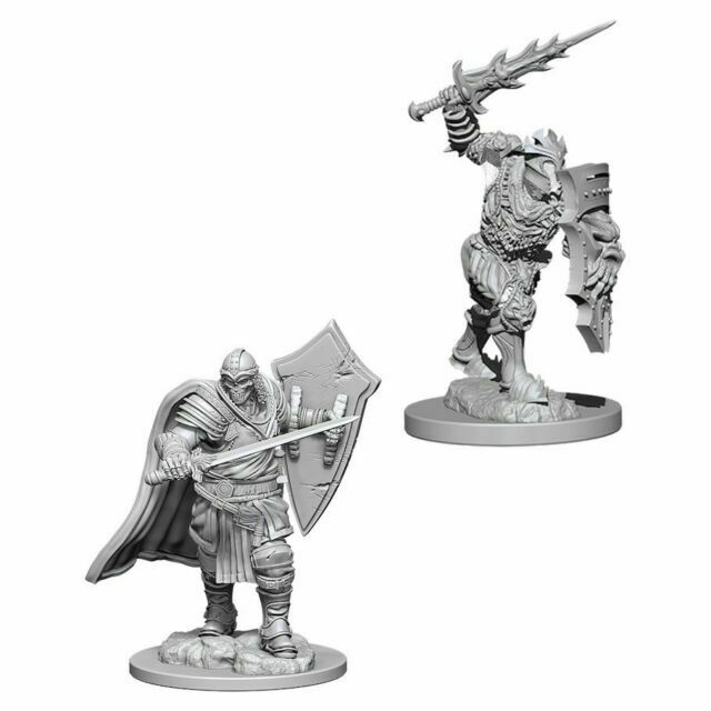 D&D - Minis - Nolzur's Marvelous Miniatures - Death Knight & Helmed Horror